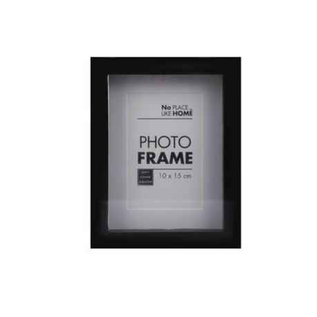 2x Picture Frame Pl Shadow Box 10x15cm - Black